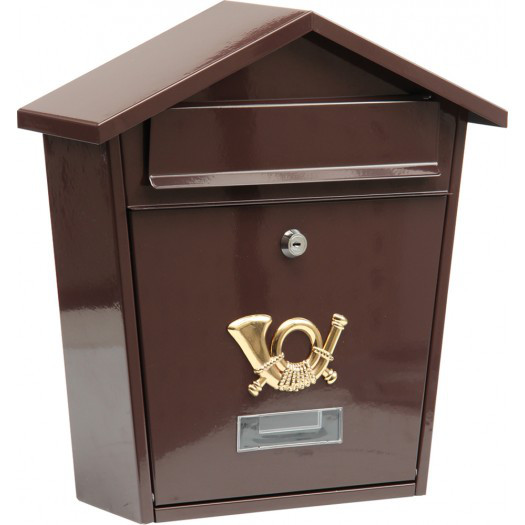 Ящик почтовый 380х320х105мм коричневый "Vorel"78582