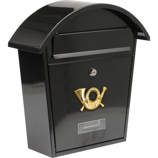 Ящик почтовый 380х320х105мм черный "Vorel" 78585 - фото 1 - id-p80518257