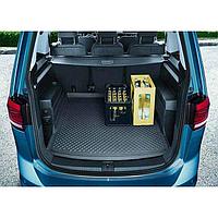 Коврик в багажник (оригинальный) для Volkswagen Touran MQB 7 мест (2015-2018) № 5QA061160A