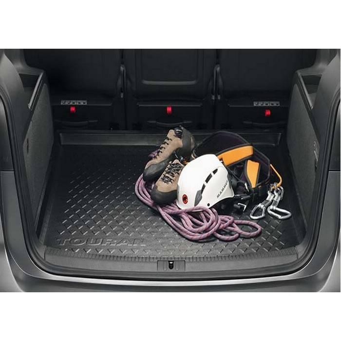 Коврик в багажник (оригинальный) для Volkswagen Touran 7 мест (2010-2015) № 5T0061161A