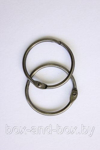 Кольца для альбомов, 2 шт серебро 63 мм SCB 2504163