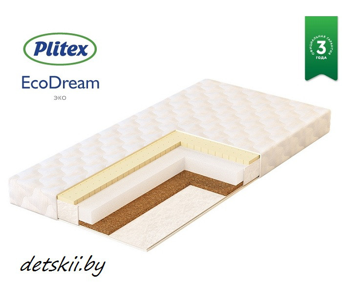 Детский матрас Плитекс Plitex Eco Dream 119х60х9