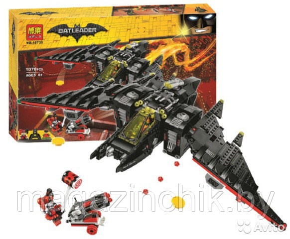 Конструктор Бэтмен 10739 Бэтмолёт, 1070 дет., (аналог Lego Batman 70916)