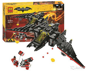Конструктор Бэтмен 10739 Бэтмолёт, 1070 дет., (аналог лего Batman 70916)