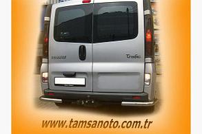 Задняя защита бампера (углы 60мм) Renault Trafic