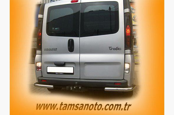 Задняя защита бампера (углы 60мм) Renault Trafic