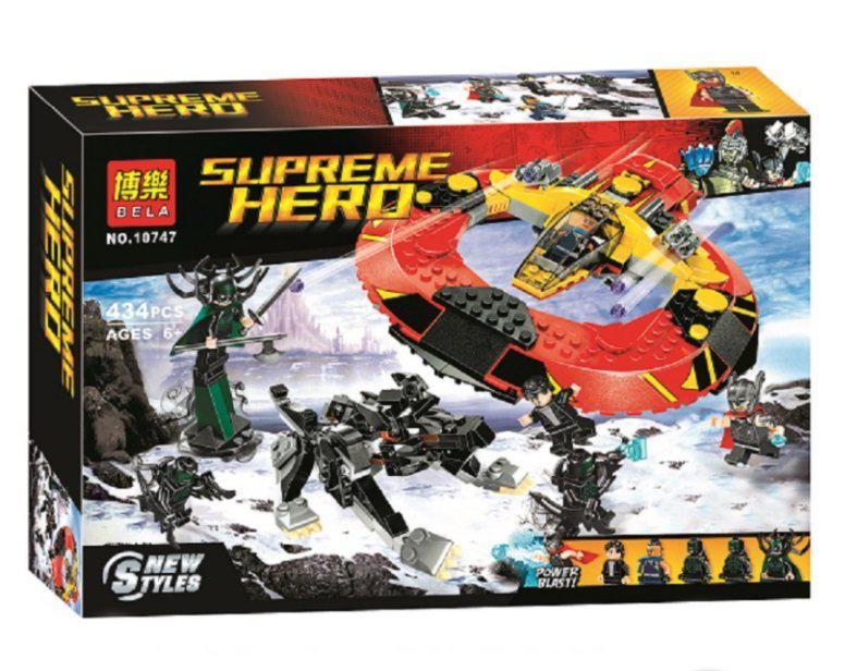 Конструктор BELA 10747 Решающая битва за Асгард, аналог Lego 76084