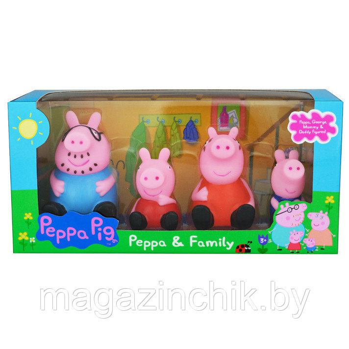 Игровой набор Свинка Пеппа и ее семья в комплекте ( свинка Пеппа , Джордж, мама Свинка ,папа Свин) - фото 3 - id-p80734076