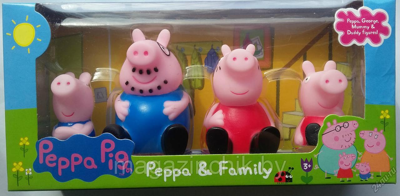 Игровой набор Свинка Пеппа и ее семья в комплекте ( свинка Пеппа , Джордж, мама Свинка ,папа Свин) - фото 2 - id-p80734076