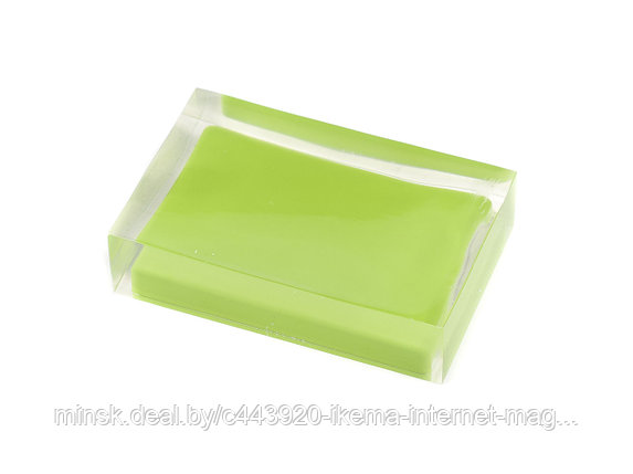 ПОДСТАВКА ДЛЯ МЫЛА полирезин “Colours Green” 11*7*3 см (арт. 22280305, код 224169), фото 2