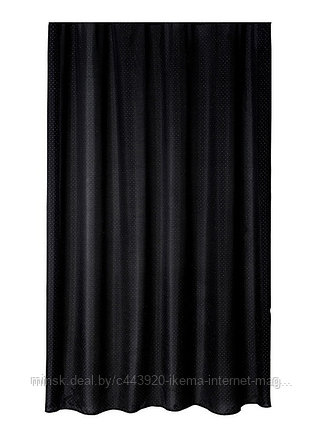 "ЗАНАВЕС-ШТОРКА ДЛЯ ВАННОЙ текстильная “Diamond Black” 180*200 см (арт. 48300, код 205212)", фото 2