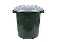 Бак для мусора пластмассовый с крышкой Гроссо 24 л. (цвета: зеленый, синий, красный) (арт. С329, код 784791)