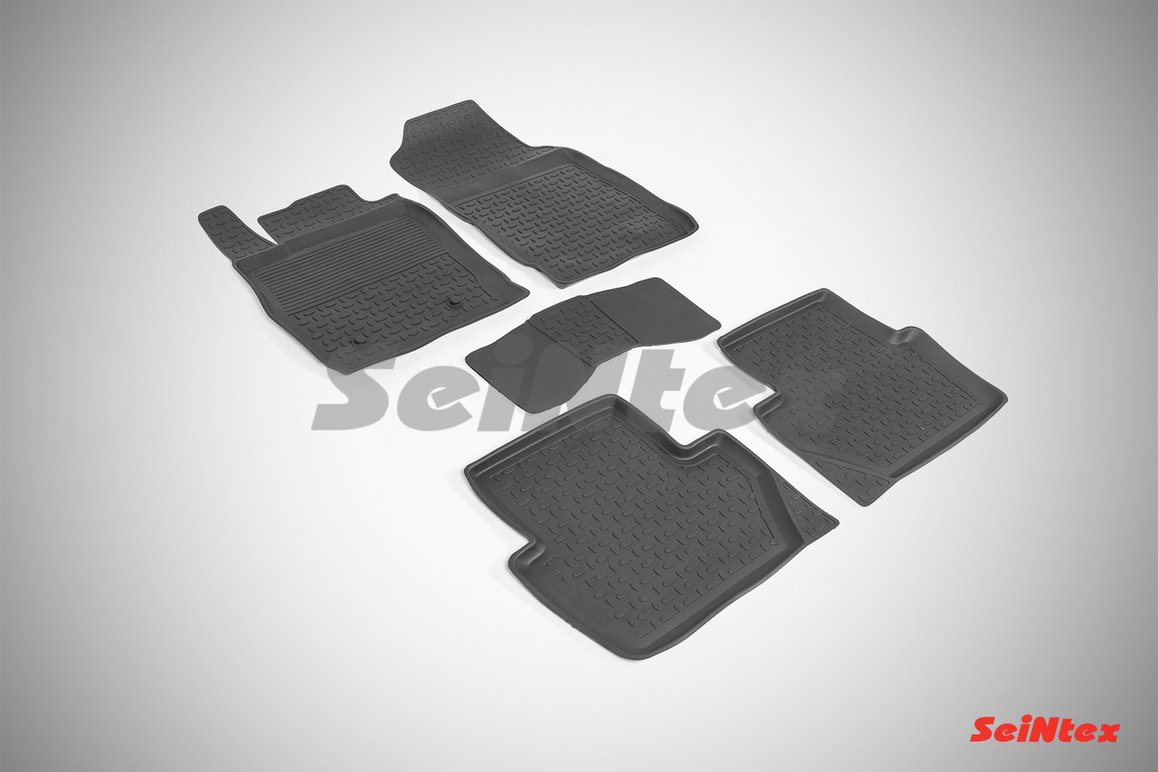 Коврики резиновые Ford Ecosport (2014-2017) / Форд Экоспорт [86187] (SeiNtex)