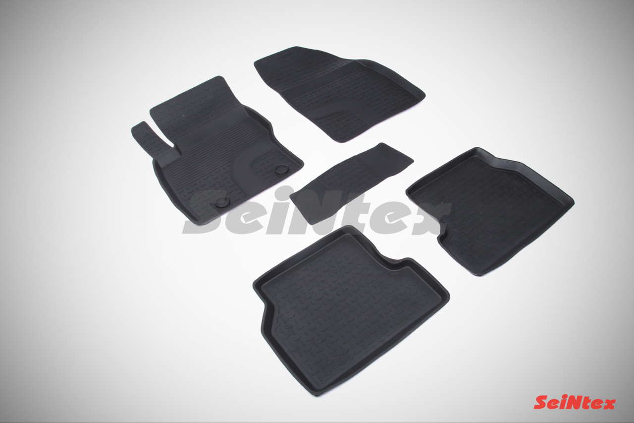 Коврики резиновые Ford Focus II (2004-2011) / Форд Фокус [01222] (SeiNtex)