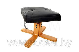 Массажное кресло с пуфом Calviano TV Relax (чёрное) (sh), фото 3
