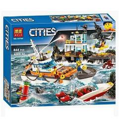 Конструктор BELA 10755 Штаб береговой охраны, аналог Lego 60167  844 ДЕТ