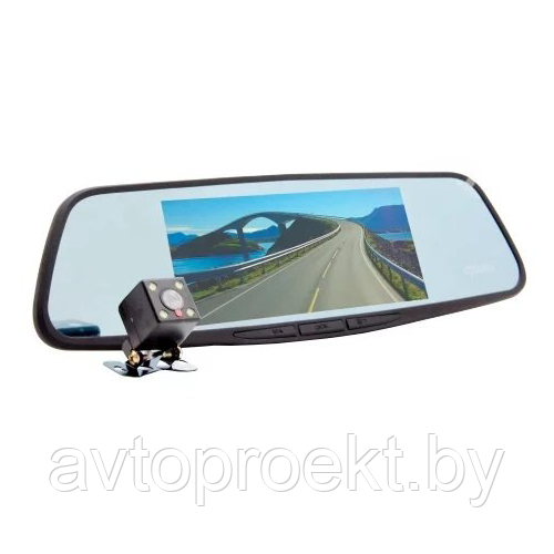 Автомобильный видеорегистратор-зеркало с 2-мя камерами Eplutus D69 - фото 1 - id-p80769630