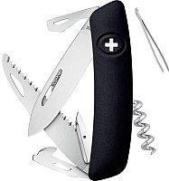 Нож Swiza D03 75 мм, черный, 11 функций, с фиксатором лезвия - фото 2 - id-p80769661