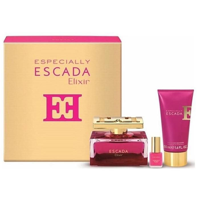 Escada Especially  Elixir  set ( 75ml edp+ 50 b/l+лак/ногтей)