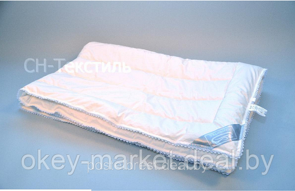 Элитное одеяло "Кашемир " из козьего пуха 200х220 всесезонное. Чехол Лавиш-сатин LUХ класса, фото 3