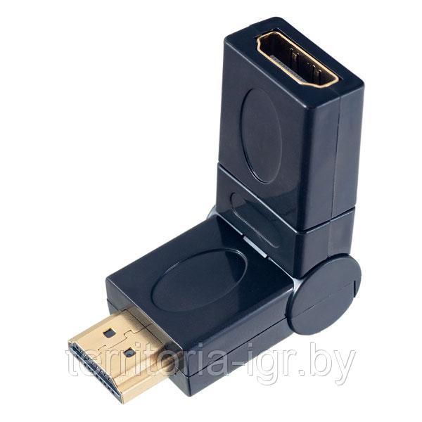 Переходник поворотный на 360 градусов HDMI A вилка - HDMI A розетка A7013 Perfeo - фото 2 - id-p80850370