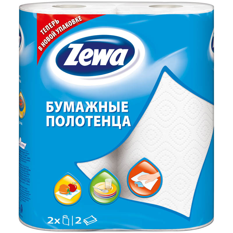 Кухонные полотенца "Zewa" 1*2 рул (Цена с НДС)