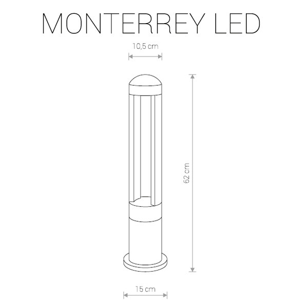 Уличный светильник Nowodvorski 9507 MONTERREY LED - фото 4 - id-p80900251