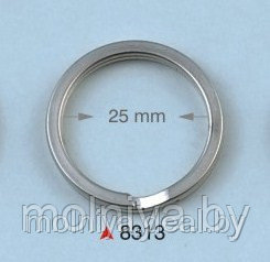 Кольцо заводное №8313 никель, фото 2