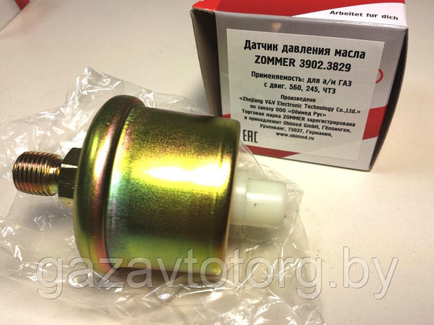 Датчик давления масла ГАЗ-560,дв.245 ZOMMER, 39023829, фото 2