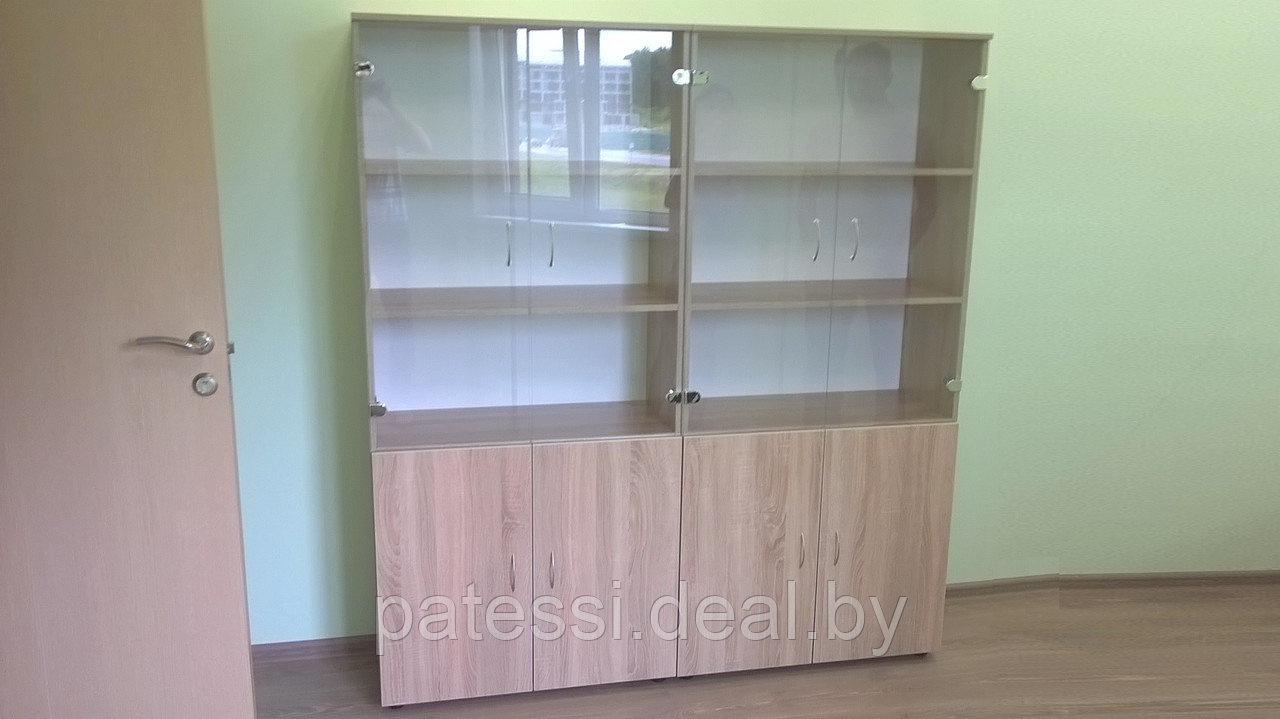 Комплект шкафов для офиса со стеклом - фото 1 - id-p80970577