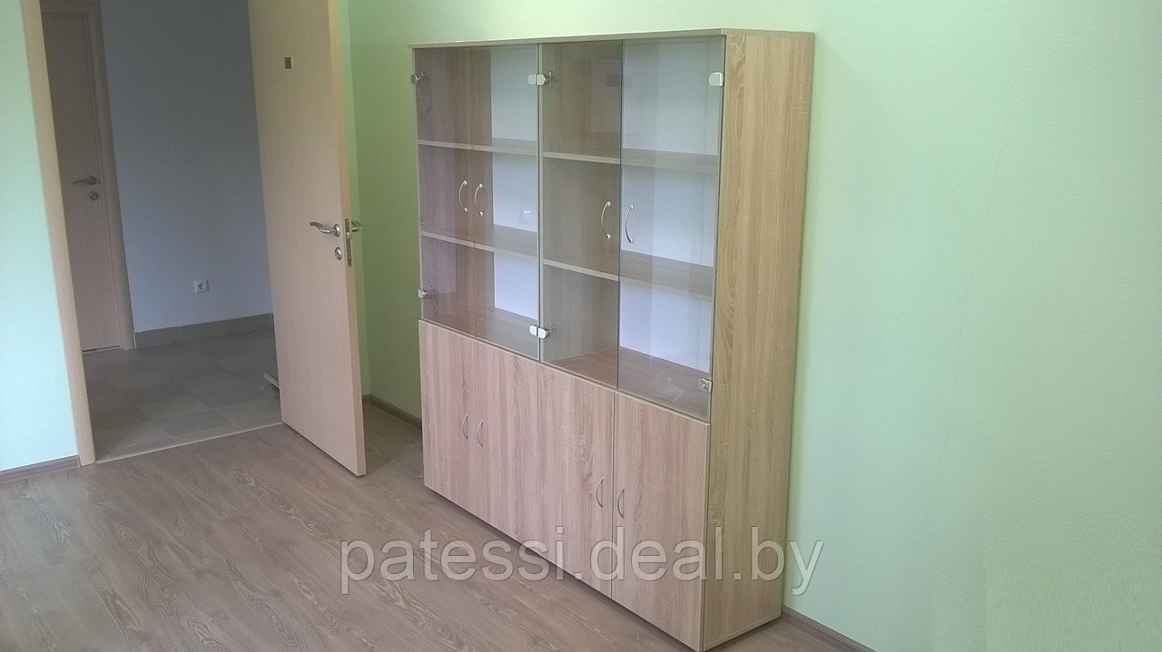 Комплект шкафов для офиса со стеклом - фото 2 - id-p80970577