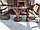 Набор садовой и банной мебели из массива дуба "Рустикальный №2" 1,6 метра 3 предмета, фото 8