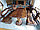 Набор садовой и банной мебели из массива дуба "Рустикальный №2" 1,6 метра 3 предмета, фото 2