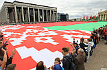 Флаг Беларуси 1 х 2 метра (печать сублимационная, пошив), фото 6