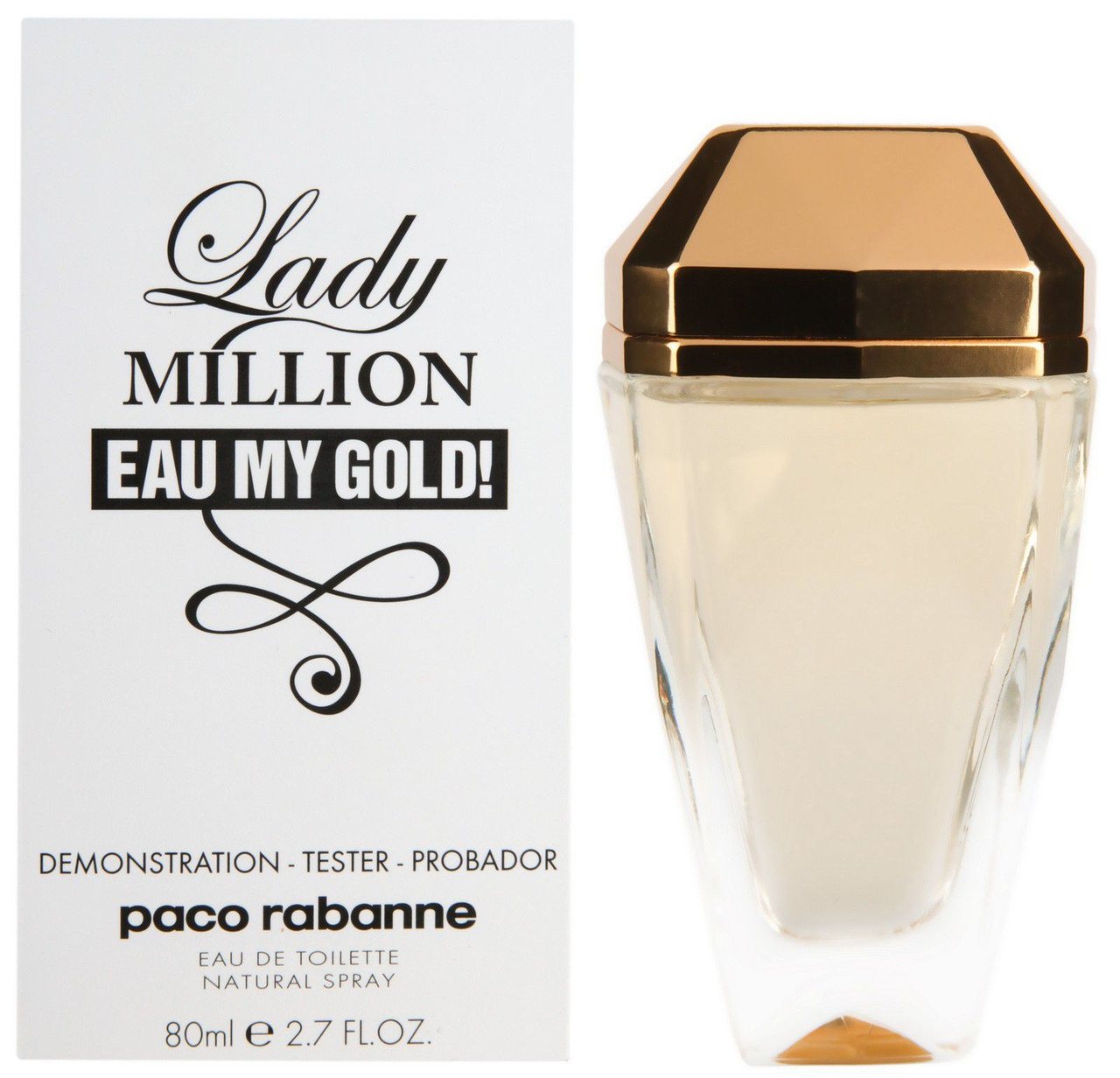 Paco Rabanne Lady Million Eau My Gold! edt 80 ml TESTER - фото 1 - id-p79014852