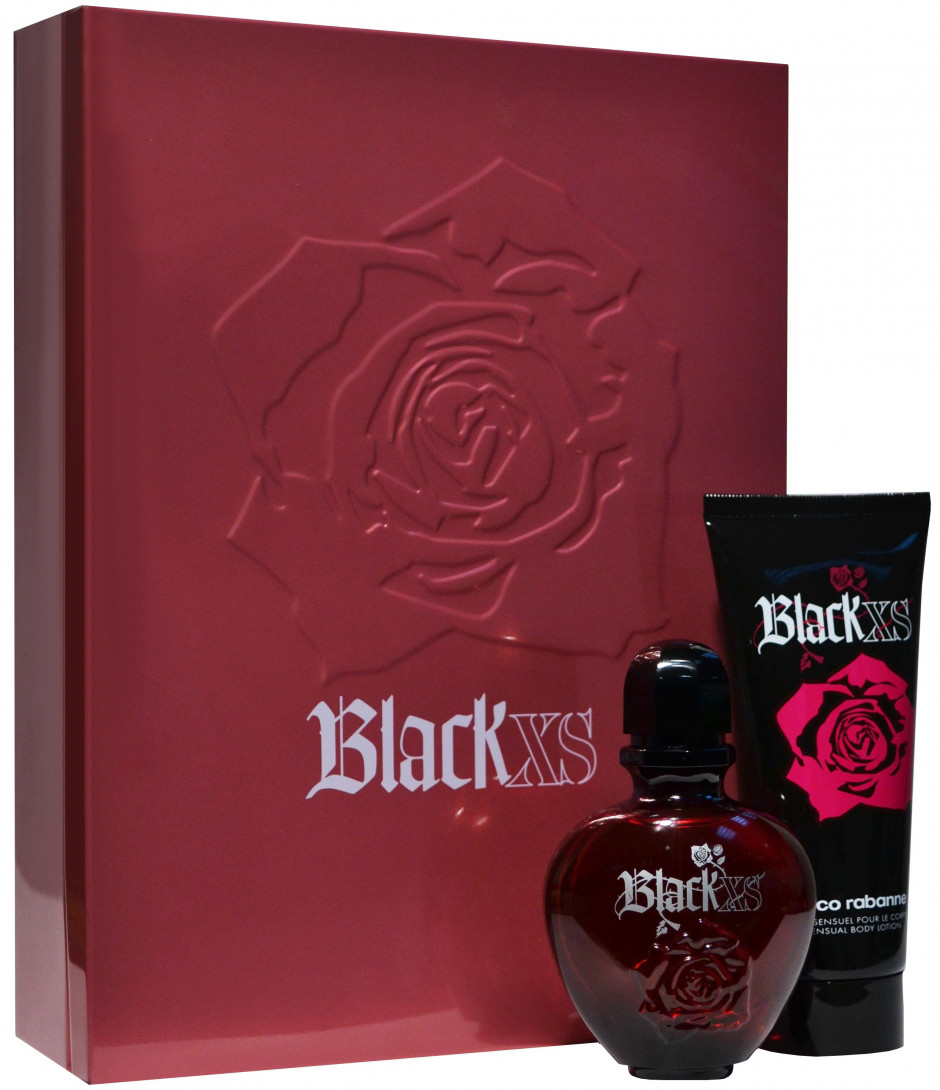 Paco Rabanne XS Black For Her set (edt 50ml + body lotion 100ml) - фото 1 - id-p79017052