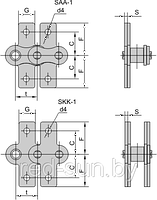 Цепь приводная специальная со специальным контуром пластин SAA-1, SKK-1 DIN/ISO 20В