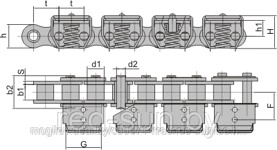 Цепь специальная 08BGSS