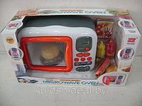 Детская игрушка микроволновая свч печь с набором продуктов, светом и звуком 6008N купить в Минске
