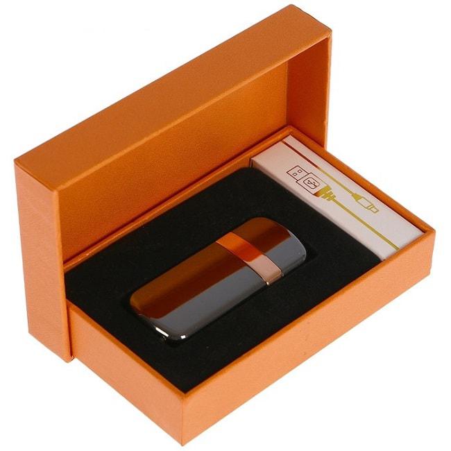 Электронная зажигалка USB «JINLUN» черный металлик - фото 2 - id-p81027791