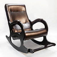 Кресло-качалка Бастион 2 с подножкой коричневый