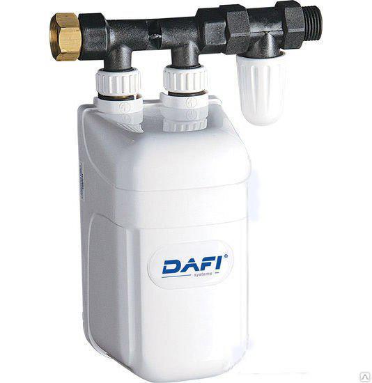 Проточный водонагреватель DAFI с линейным присоединением (напорный) 220В 7.3 кВт