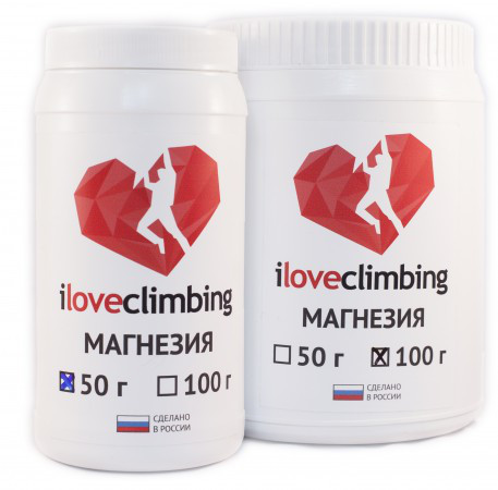 Магнезия порошковая Iloveclimbing 100г (банка) - фото 1 - id-p74326667