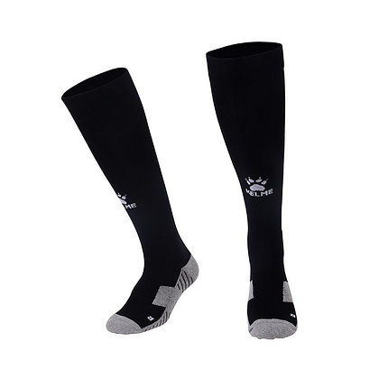 Гетры Kelme Гетры Kelme Elastic Mid-Calf Football Sock черные с белым, фото 2
