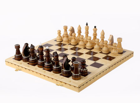 Шахматы обиходные инкрустированные, фото 2