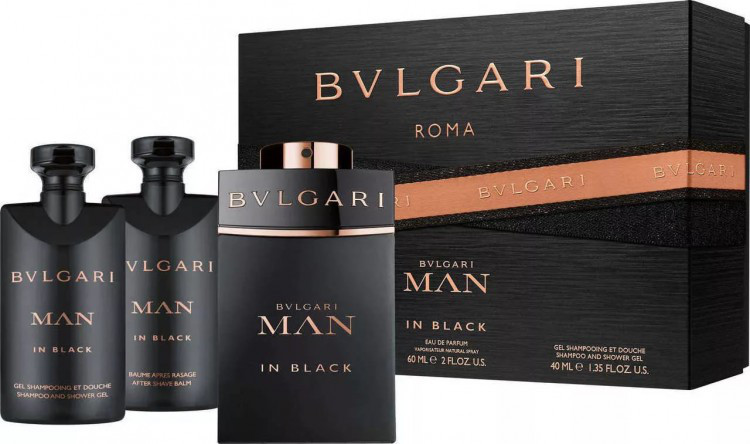 Bvlgari MAN in  Black Set (60ml edp+ 40ml after shave balm+ 40ml shower gel)