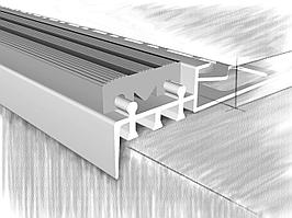Профиль для ступеней 51851А, анодированный серебро 250 см