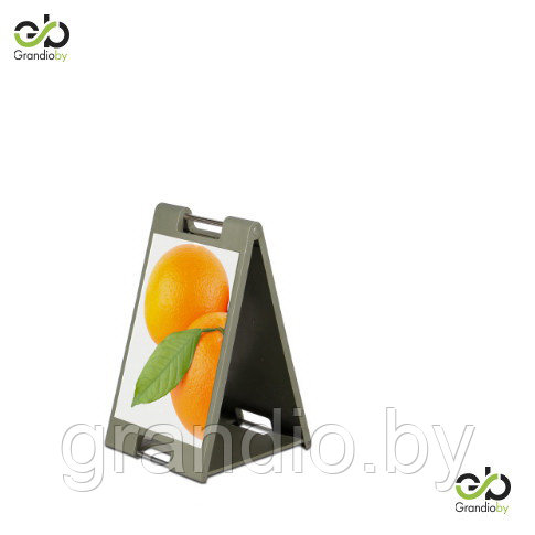 Стойка напольная для рекламных материалов Olive А3 складная, двусторонняя, фисташковый цвет