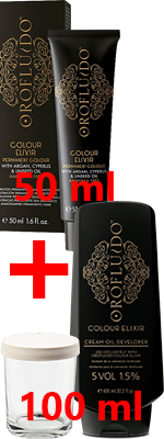 Комплект Орофлюидо краситель + оксид (50+100 ml) для окрашивания волос Orofluido Color COLOR