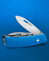 Нож Swiza D04 75 мм, синий, 11 функций, с фиксатором лезвия